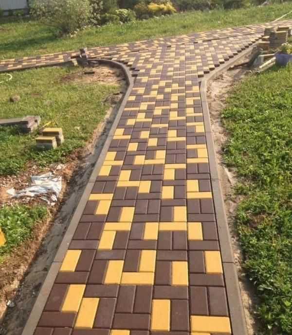 Профессиональная укладка тротуарной плитки, брусчатка.