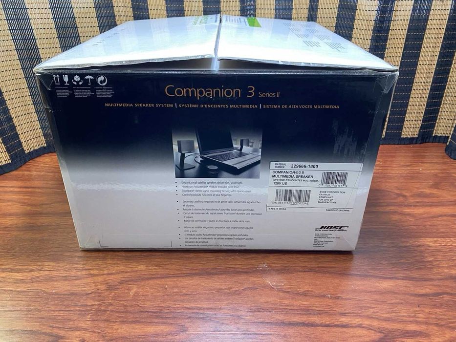 Като нова система Bose Companion 3 Series II 2.1  тонколони стерео уредба