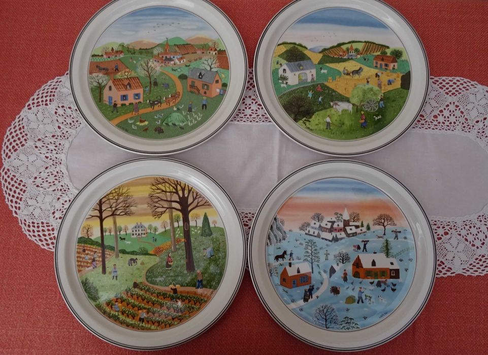 Villeroy и Boch, колекционерски чинии четири сезона NAIF .