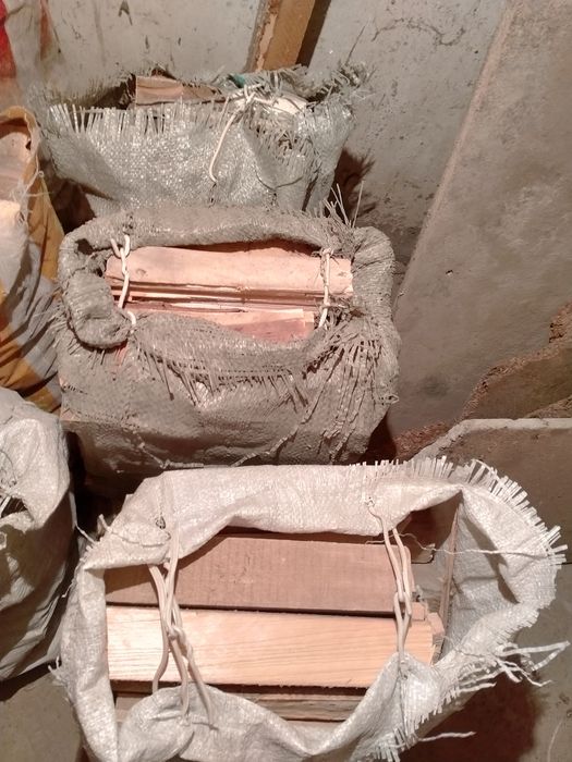 Дрова сухие в мешках