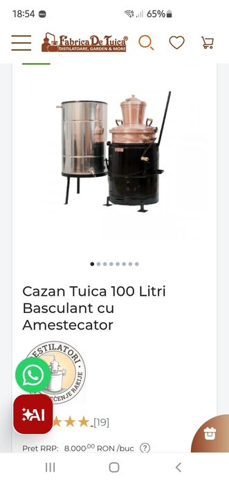 Cazan de tuica DES  100 litri