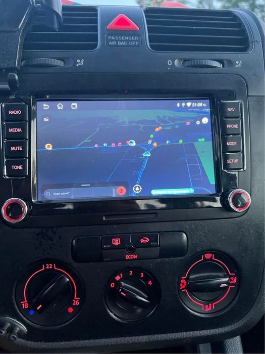 Мултимедия за VAG CAR PLAY ANDROID 14.0 4GB Ram 32 GB Rom Задна Камера