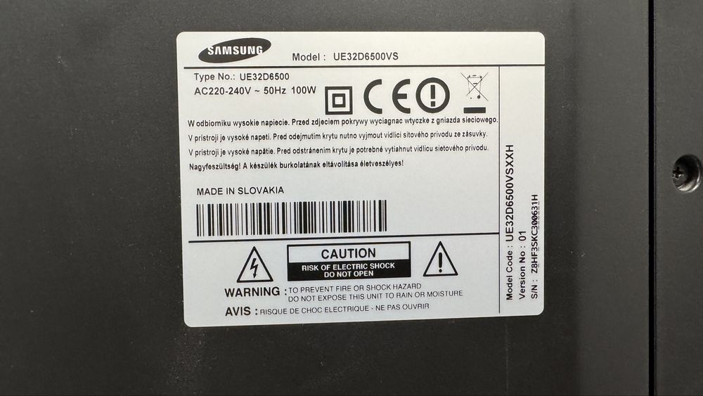 Samsung UE32D6500VS