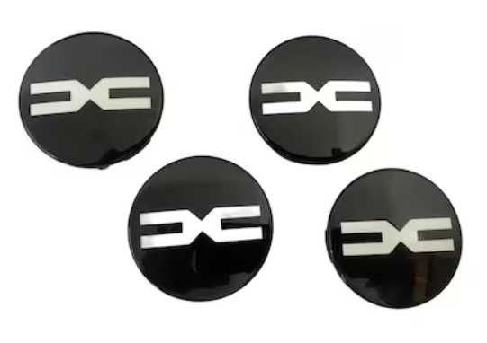 Set 4 Embleme Capace Jante Roti Dacia Renault 56mm 60mm, Logo NOU