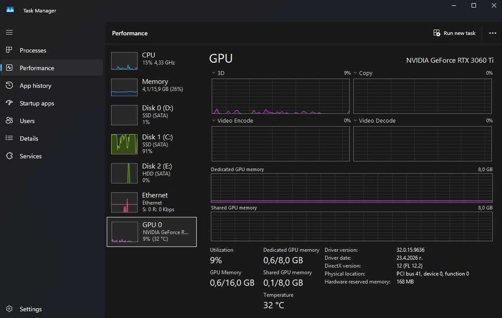 Настолен компютър R5 5600, RTX 3060 TI, 16 GB DDR4 RAM