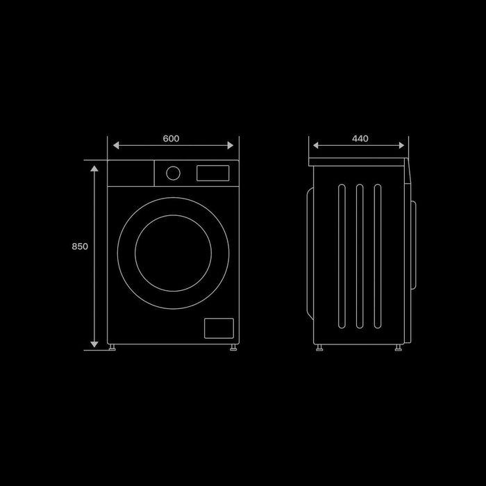 Стиральная машина "Hofmann" 6 кг лучший бренд-2025! Новый+Доставка