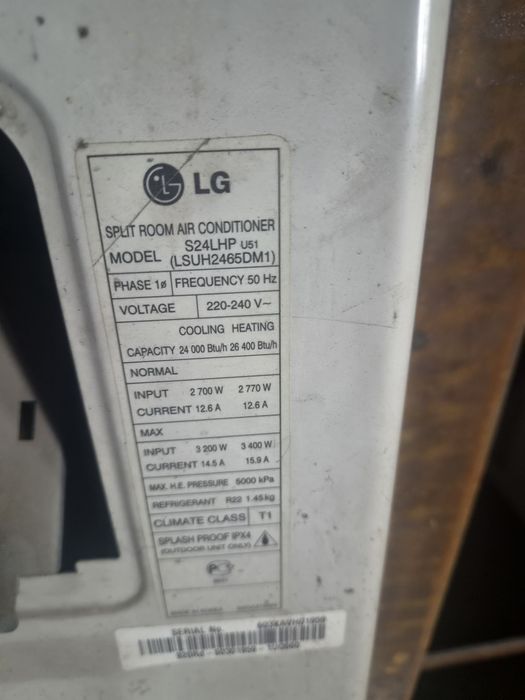 Продам кондиционеры lg ,24 сплит. Мульти сплит в хоорошем состоянии