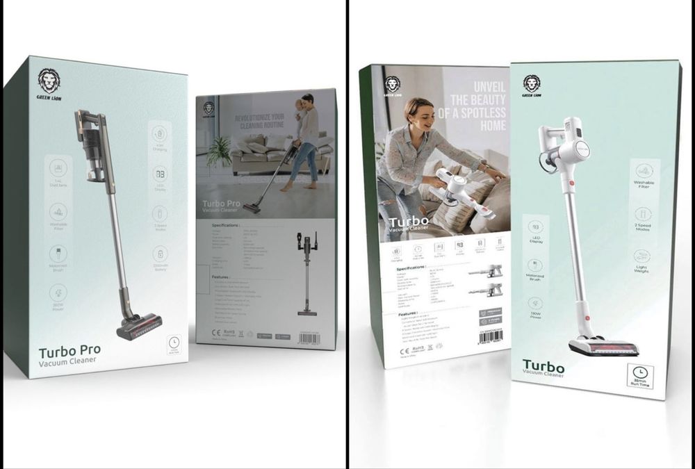 Беспроводной пылесос Green Lion Turbo Vacuum Cleaner / Доставка