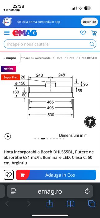 Hota incorporabila bosch NOUA!