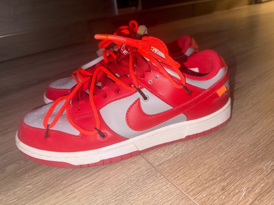 маратонки Nike Dunk Low Off-White University Red