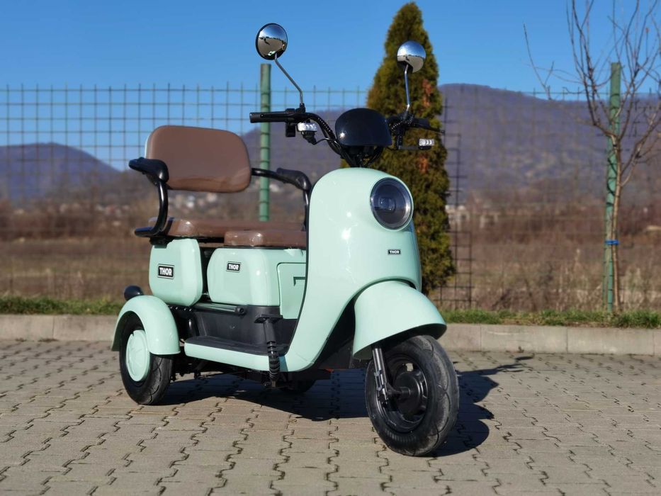 Triciclu electric nou motor 1000 W THOR SLIDING Agramix