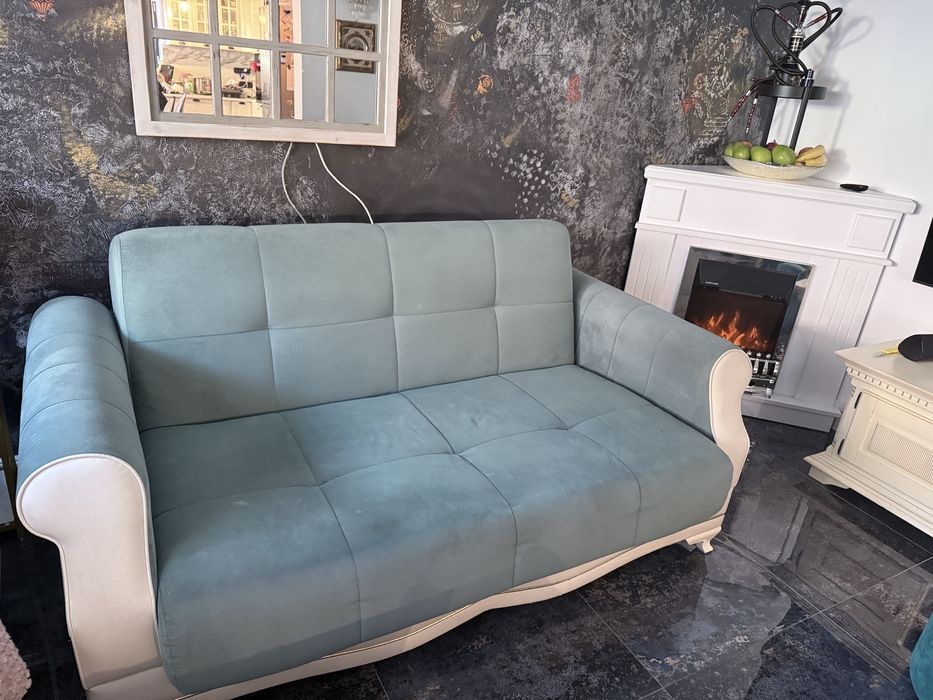 vand canapea 2 locuri Bellona, extensibila cu lada, 140 cm/120 cm