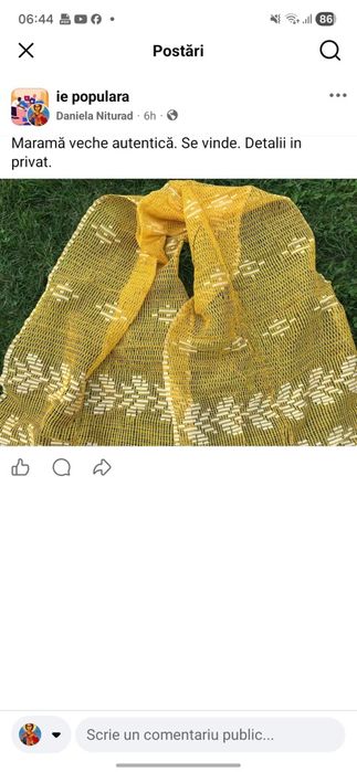 Vând maramă autentică