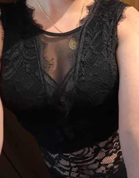 Дамско дантелено боди - Италия, цвят кафяво