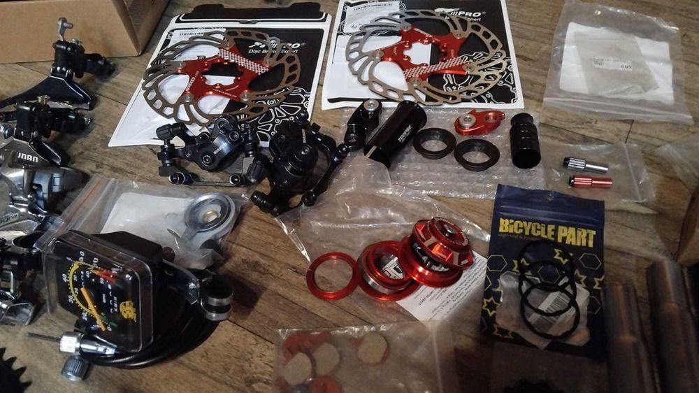 Вело запчасти новые и б у