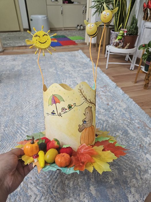 Поделки в садик шляпа тема осень