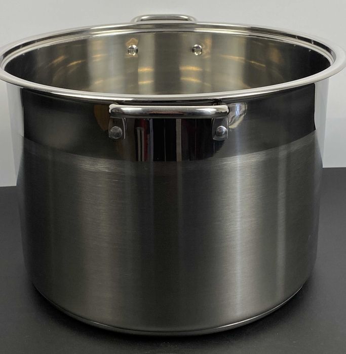 Oala inox 22 litri cu capac pentru gatit volum mare