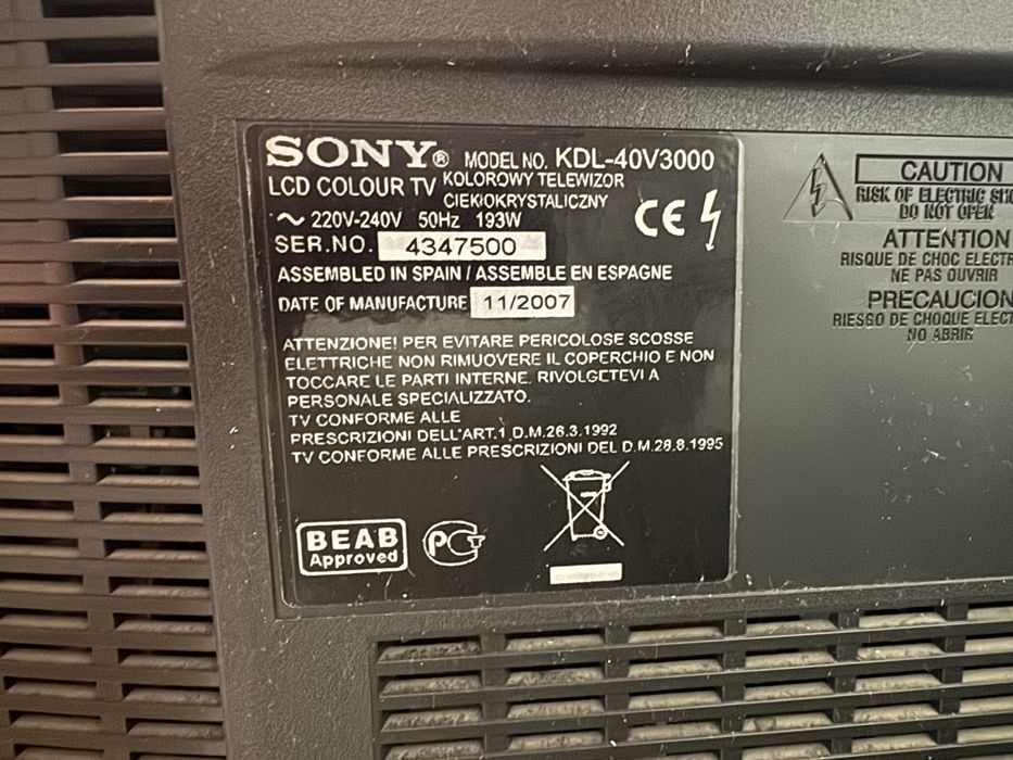 Телевизор Sony 40 диагональ