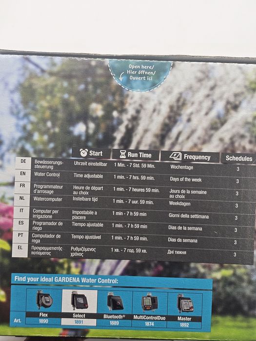 Programator de irigare Gardena Select, ecran LCD, tehnologie Safe Stop