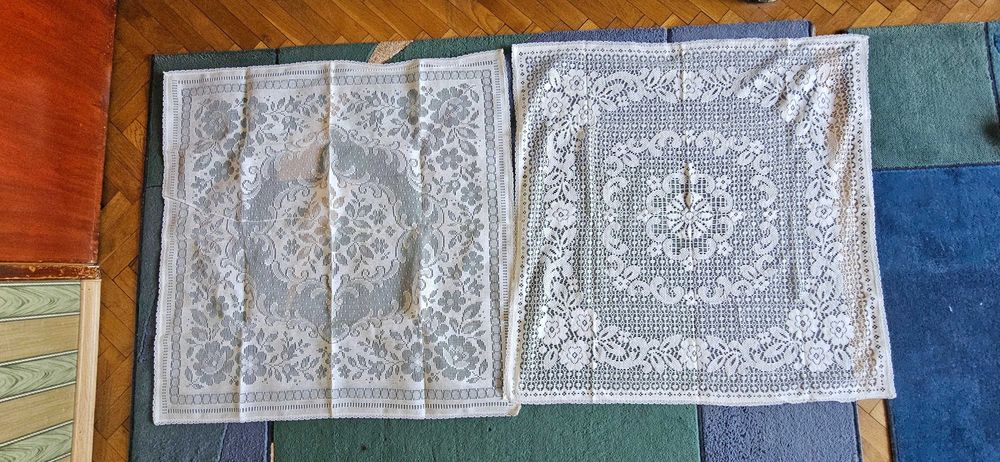 Колекция ретро покривки и каренца - голями, ръчно плетени, бродерия