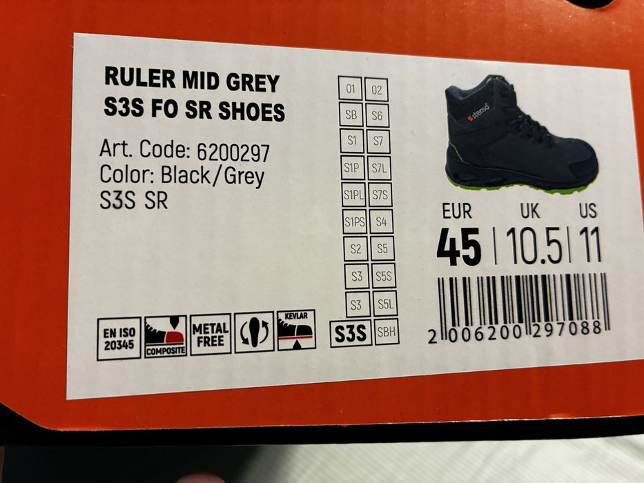 Работни обувки RULER S3S SR GREY