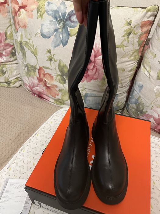 Cizme GRYXX negre, piele naturala de vitel, marimea 37