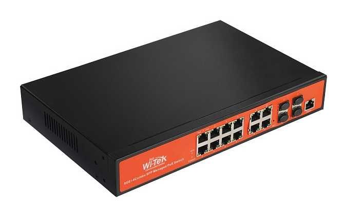 Коммутатор Wi-Tek WI-PMS312GF с функцией PoE