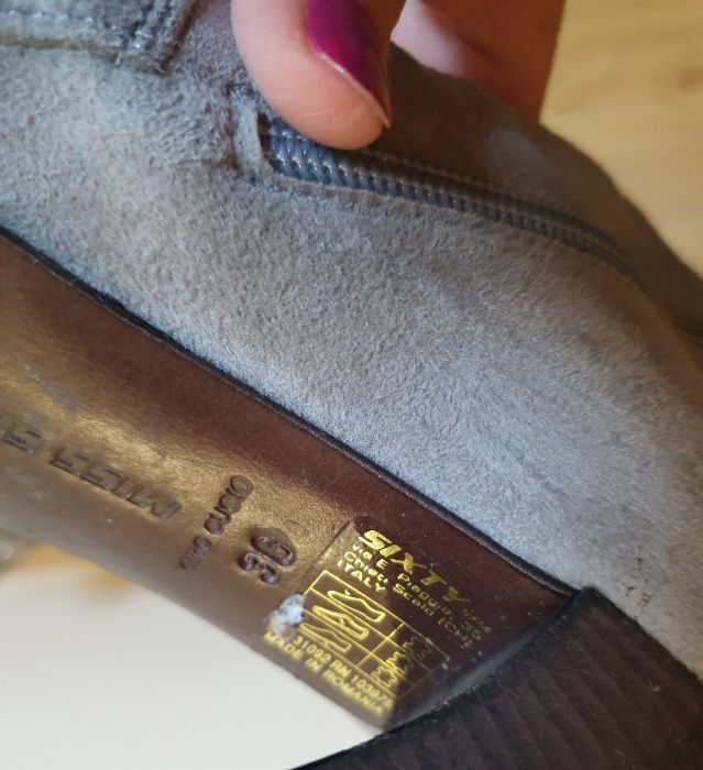 Botine piele întoarsă Miss Sixty