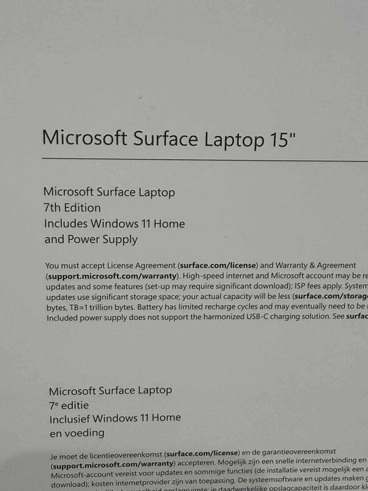 Laptop Microsoft  Surface  7th Edition 16GB/512 SIgilat 15-inch