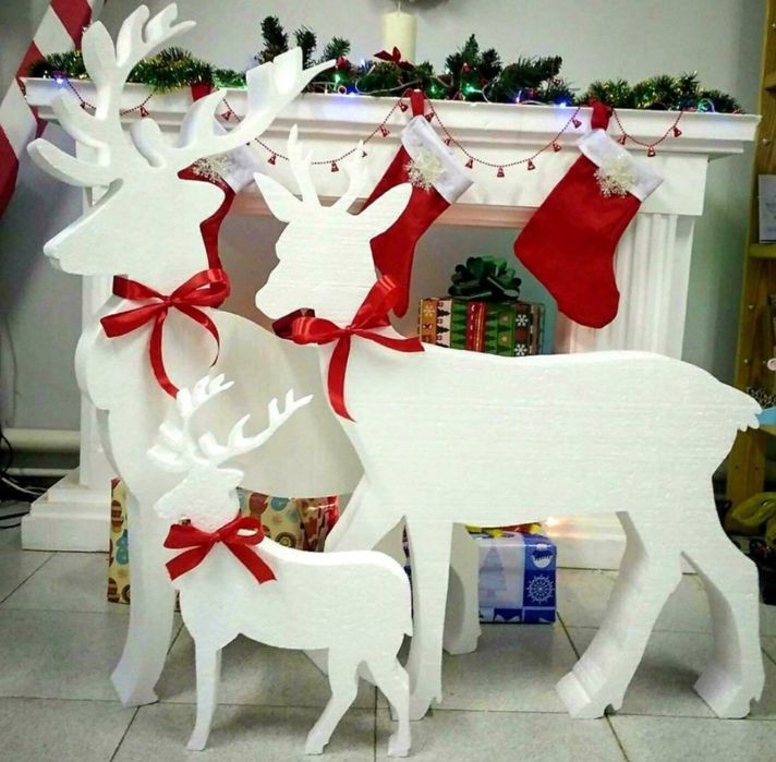 Новогодние детали из пенопласта