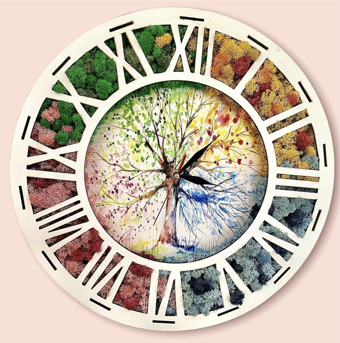 Ceas din licheni stabilizați