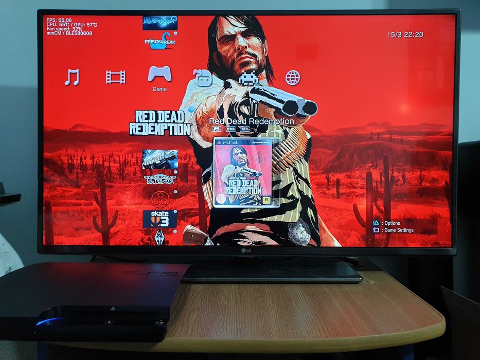 PS3 modat CFW 500 GB + 60 jocuri (GTA V, Red Dead, God of War, NFS)