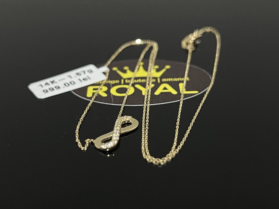 Bijuteria Royal CB : Lant aur nou 14k dama 1,67gr