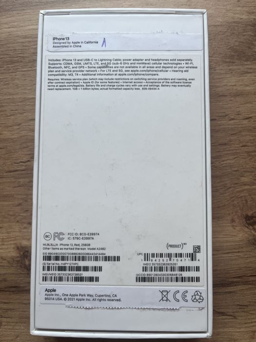 Iphone 13 RED / 256Gb / 78%
