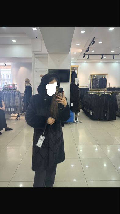 Шуба норковая длинная