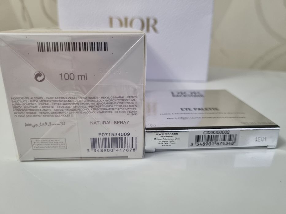 Набор парфюм Dior Jadore тени Dior Backstage