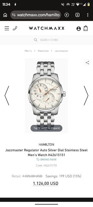 Ceas Hamilton Jazz Master Automatic original