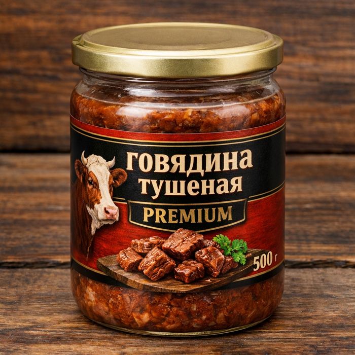 Говядина тушеная!