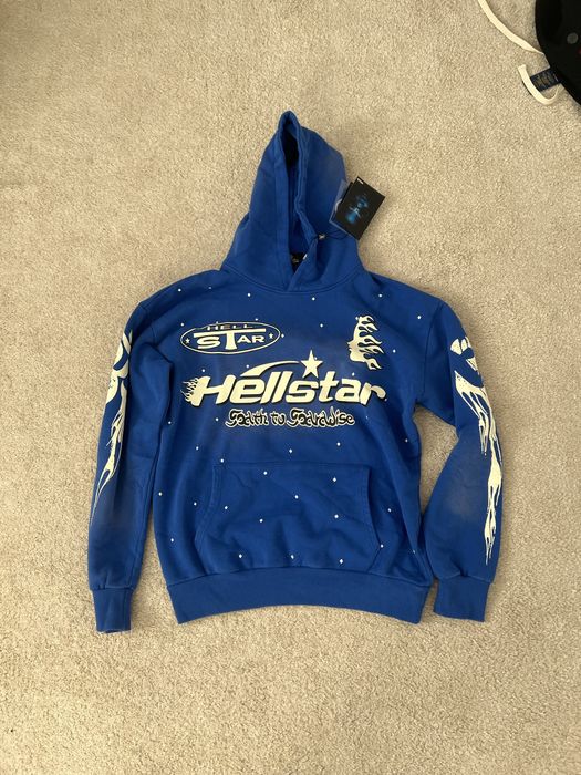Hellstar Brainwashed Hoodie Retro Blue