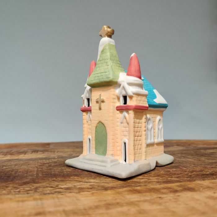 Set 5 casute ceramice 'Classic Village', decoratiune Craciun, diorama