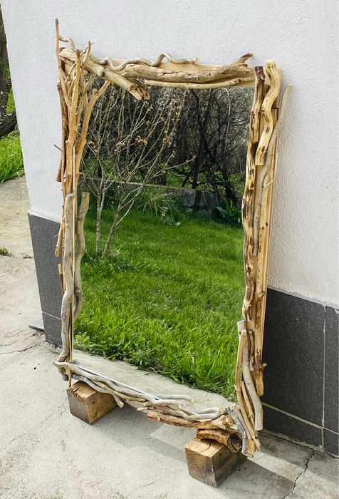 Артистично огледало с клонки – ръчна изработка