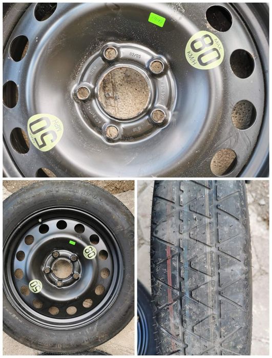 Резервни гуми "патерици" за Мерцедес , Ауди, БМВ, Пежо и други