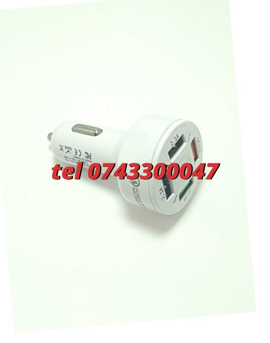 Superfastcharge Incarcator Auto Cu Patru Porturi Usb Partycharge