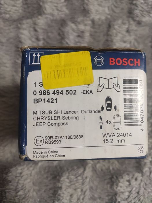 Новые колодки BOSCH BP1421