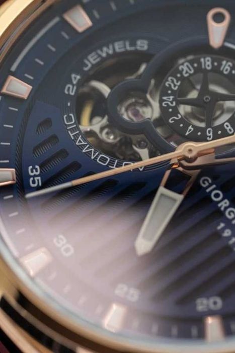 Giorgio Fedon 1919 Legend Blue IP Rose Gold