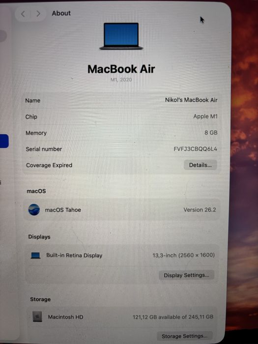 MacBook Air M1 (2020)