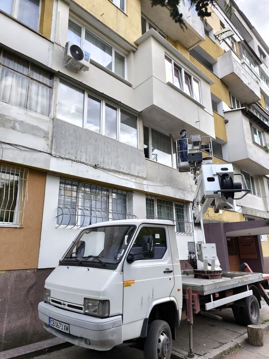 Външна изолация и топлоизолации с алпинисти, автовишка, изолации скел