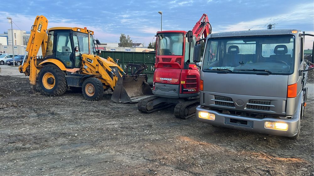 Inchiriez minexcavator,buldoexcavator,bobcat,basculabila cu macara