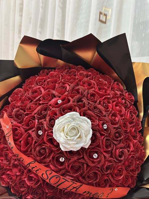 Vand buchet din flori de sapun