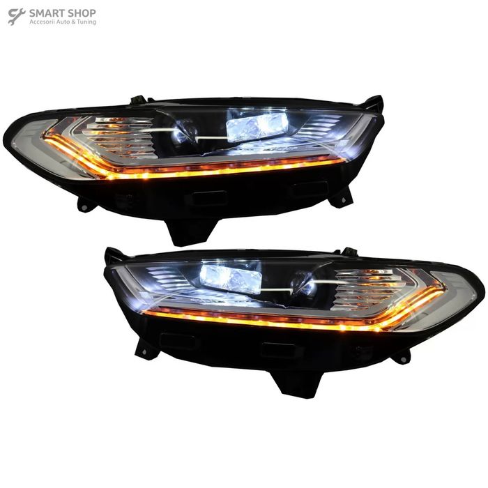 Faruri LED DRL Ford Mondeo MK5 (2013-2018) Semnalizare Secventiala Cro